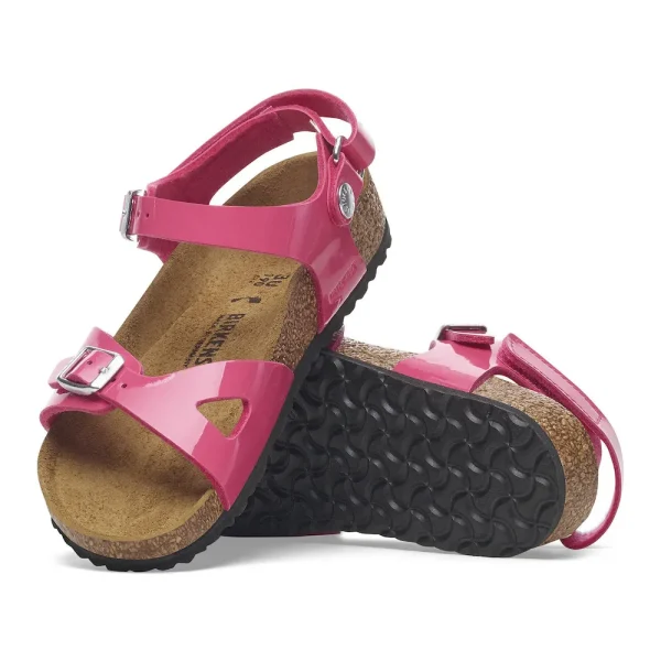 Rio AS Kids Birko-Flor Patent Patent Fuchsia Tulip - Image 2