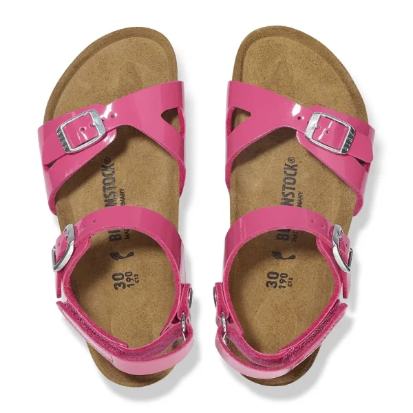 Rio AS Kids Birko-Flor Patent Patent Fuchsia Tulip - Image 3