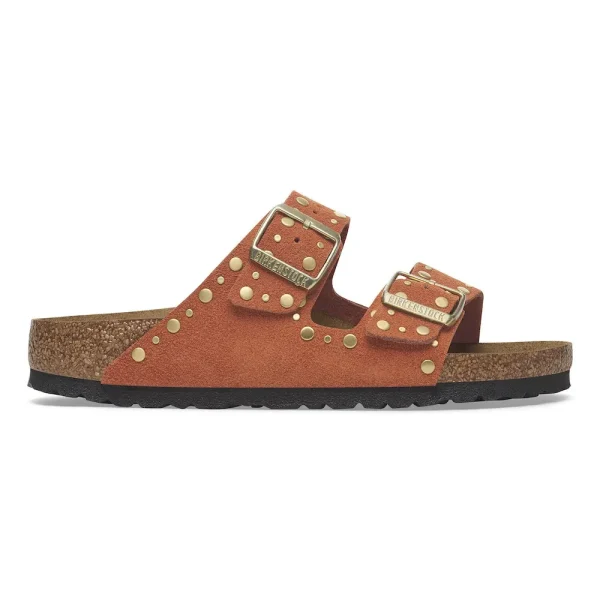 Arizona Rivets Suede Leather Dark Rust - Image 7