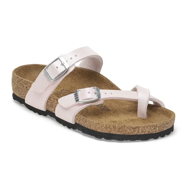 Mayari Kids Birko-Flor Embossed Saffiano Iridescent Light Rose
