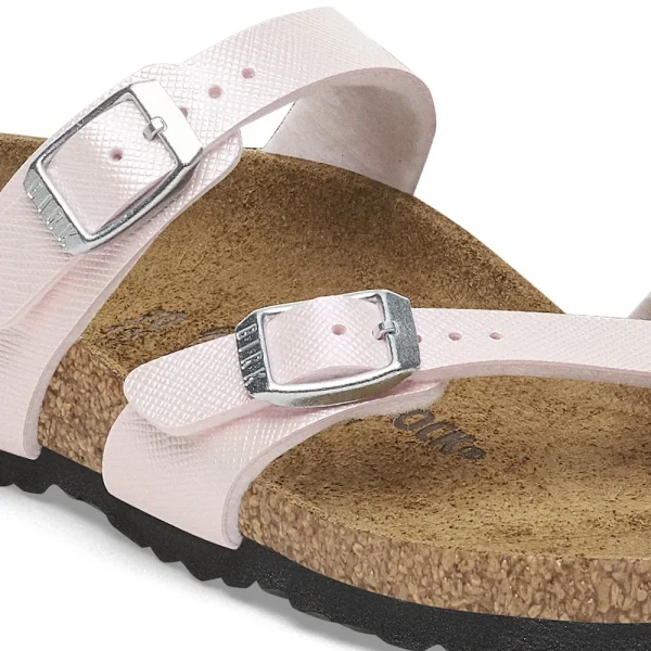Mayari Kids Birko-Flor Embossed Saffiano Iridescent Light Rose - Image 6