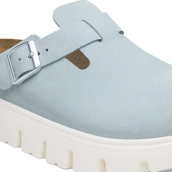 Boston Chunky Suede Leather Baby Blue - Image 8