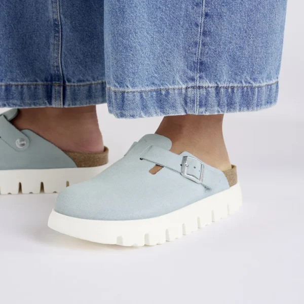 Boston Chunky Suede Leather Baby Blue - Image 3