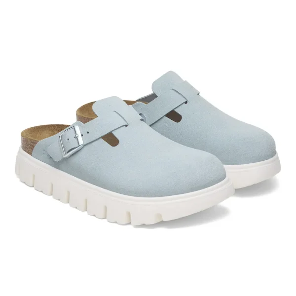 Boston Chunky Suede Leather Baby Blue - Image 6