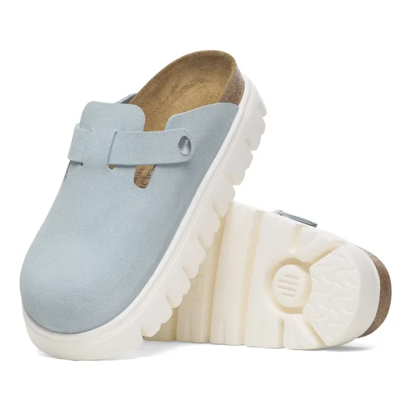 Boston Chunky Suede Leather Baby Blue - Image 4