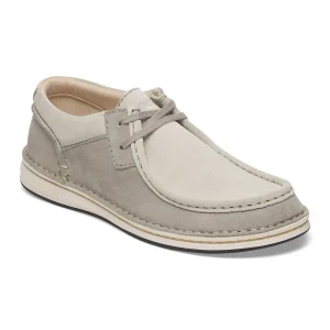 Pasadena Suede Leather Stone Coin/White