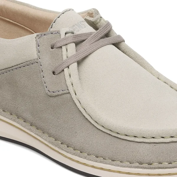 Pasadena Suede Leather Stone Coin/White - Image 8