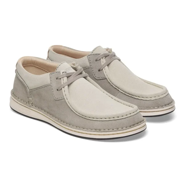 Pasadena Suede Leather Stone Coin/White - Image 6