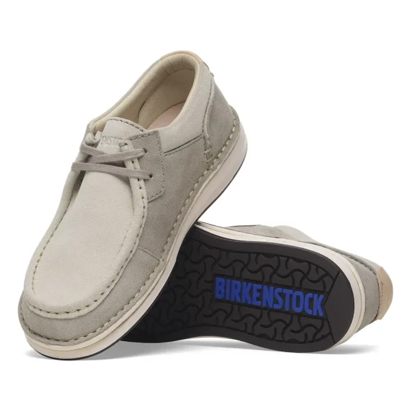 Pasadena Suede Leather Stone Coin/White - Image 4