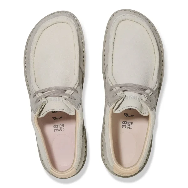 Pasadena Suede Leather Stone Coin/White - Image 5