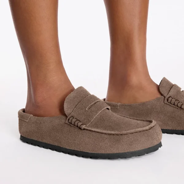 Naples Wrapped Suede Leather Concrete Gray - Image 3