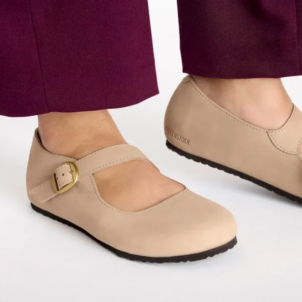 Tracy Nubuck Leather Sand - Image 3