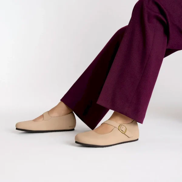 Tracy Nubuck Leather Sand - Image 2