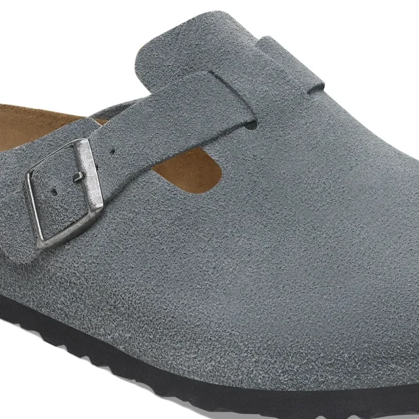 Boston Soft Footbed Suede Leather Basalt Gray - Image 6