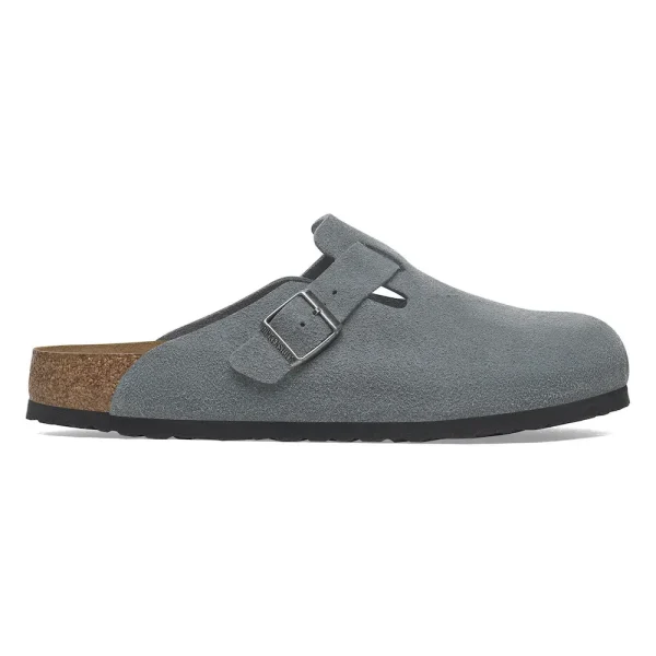 Boston Soft Footbed Suede Leather Basalt Gray - Image 5