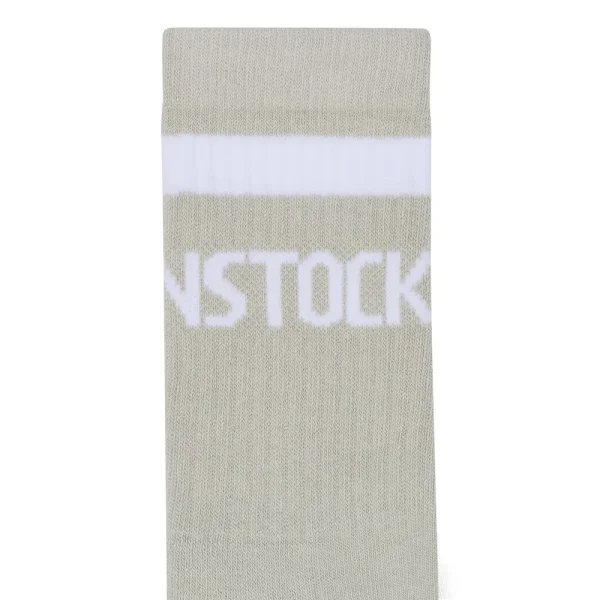 Cotton Tennis Socks Cotton-Polyamide-Elastane Stone Coin / White - Image 2