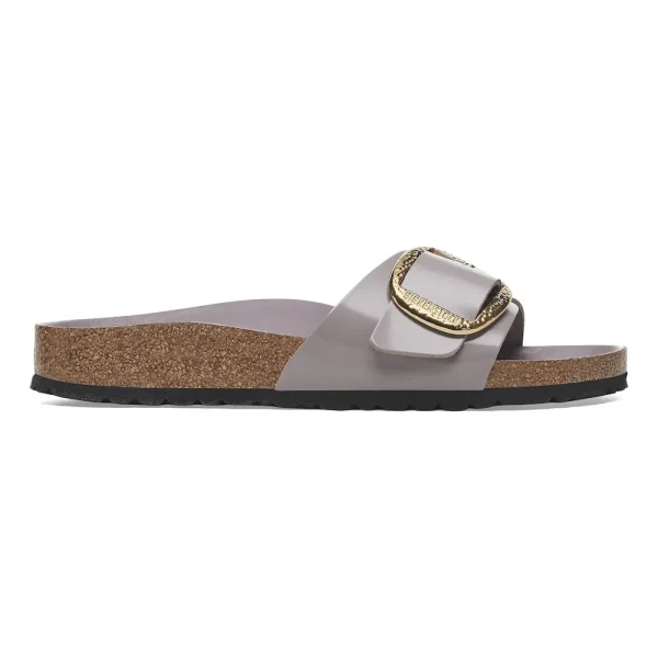 Madrid Hammered Big Buckle Natural Leather Patent High-Shine Faded Purple - Image 7