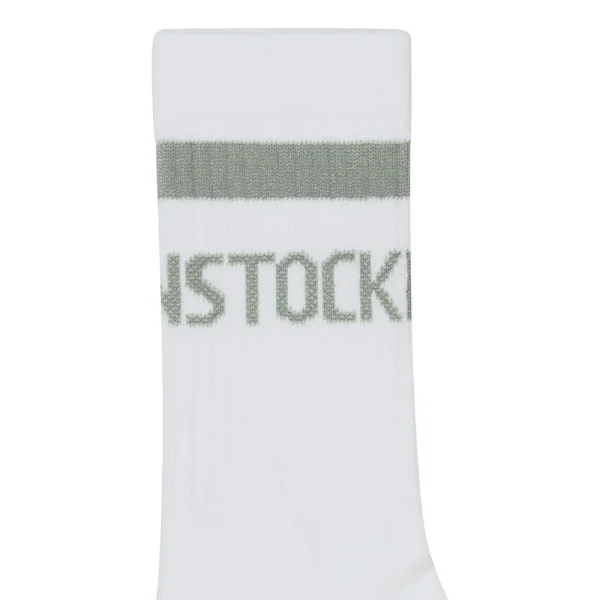 Cotton Tennis Socks Cotton-Polyamide-Elastane White / Pure Sage - Image 2