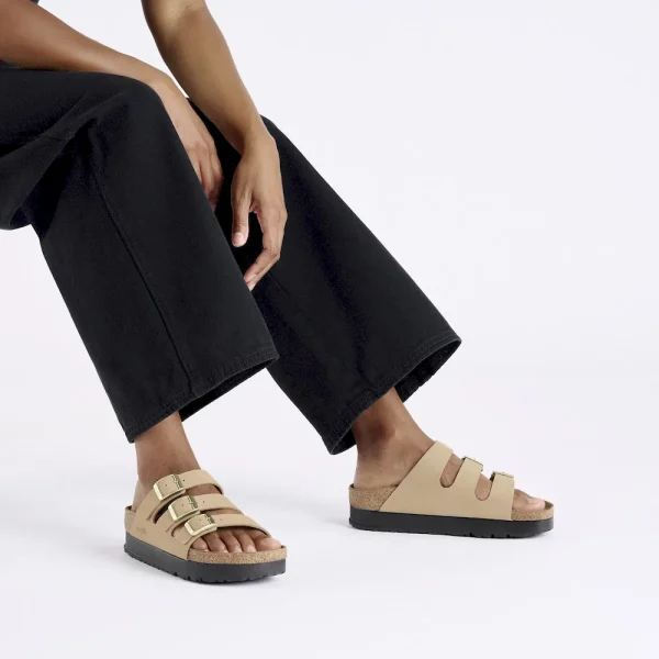 Florida Flex Platform Nubuck Leather Sandcastle - Image 2