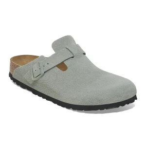 Boston Soft Footbed Suede Leather Pure Sage