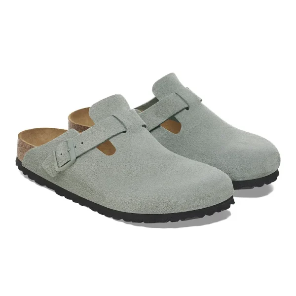 Boston Soft Footbed Suede Leather Pure Sage - Image 6
