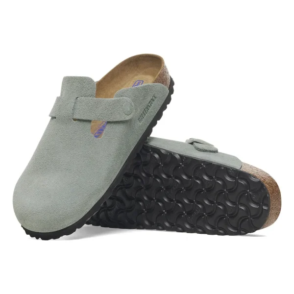 Boston Soft Footbed Suede Leather Pure Sage - Image 4