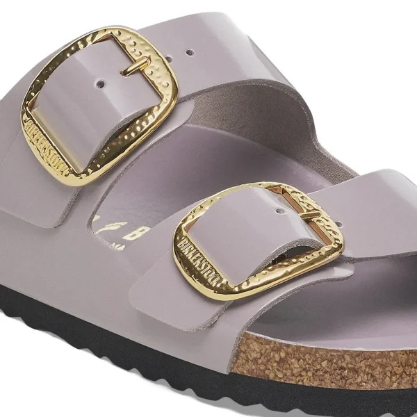 Arizona Hammered Big Buckle Natural Leather Patent High-Shine Faded Purple - Image 8
