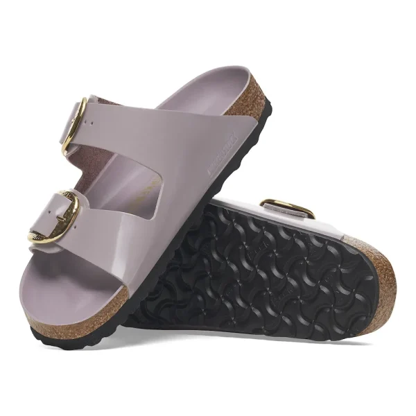 Arizona Hammered Big Buckle Natural Leather Patent High-Shine Faded Purple - Image 4