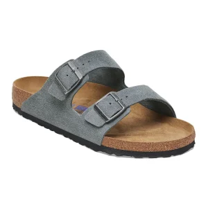 Arizona Soft Footbed Suede Leather Basalt Gray