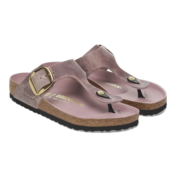 Gizeh Big Buckle Oiled Leather Lavender - Image 6
