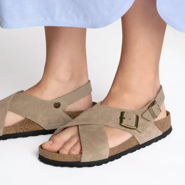 Tulum Soft Footbed Suede Nubuck Taupe - Image 3