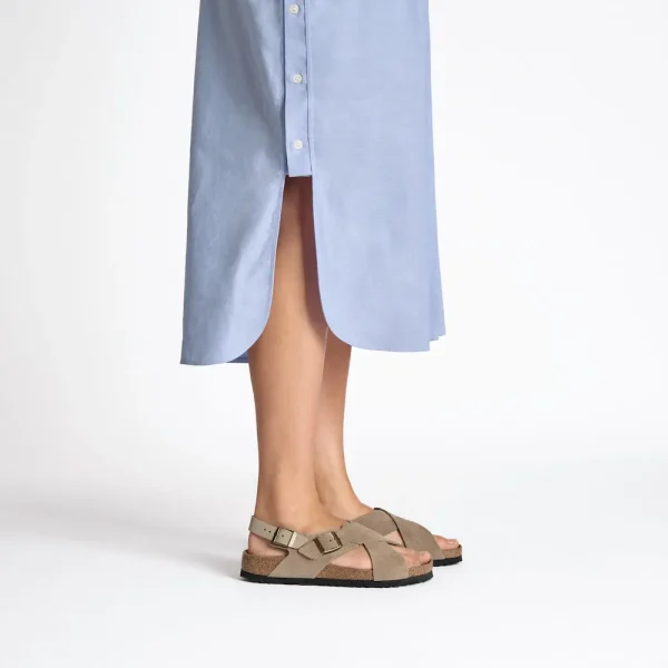 Tulum Soft Footbed Suede Nubuck Taupe - Image 2