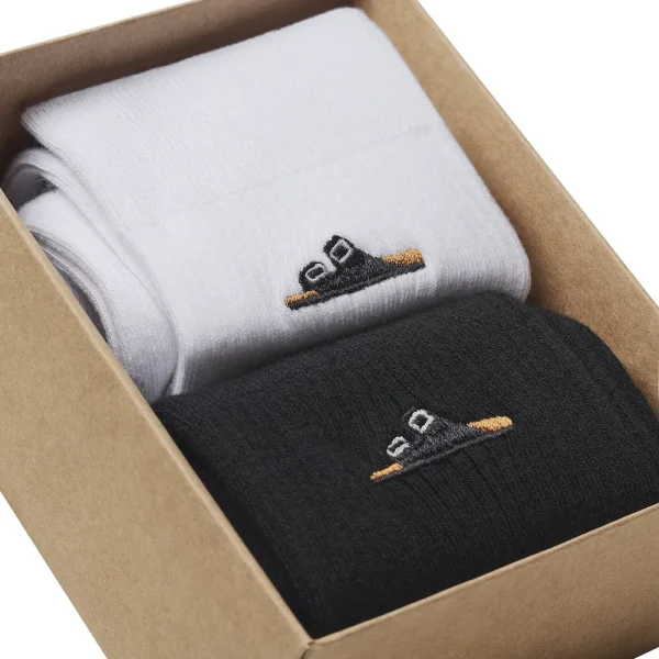 Cotton Ribbed Socks Multi Pack Cotton-Polyamide-Elastane Black/White - Image 4