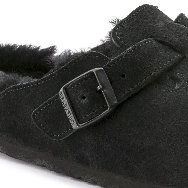 Boston Shearling Suede Leather Black - Image 9