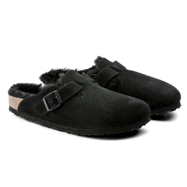 Boston Shearling Suede Leather Black - Image 7