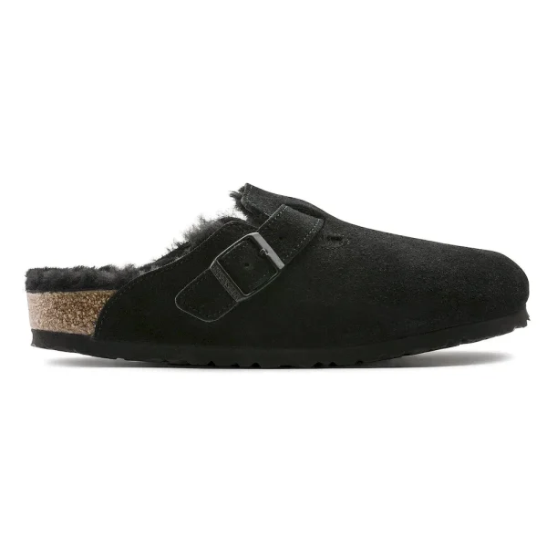 Boston Shearling Suede Leather Black - Image 8