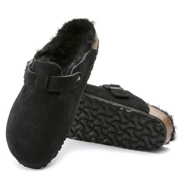 Boston Shearling Suede Leather Black - Image 5