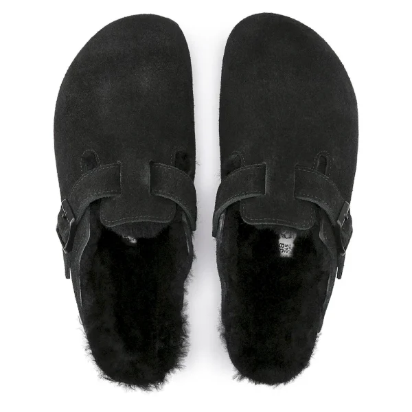 Boston Shearling Suede Leather Black - Image 6