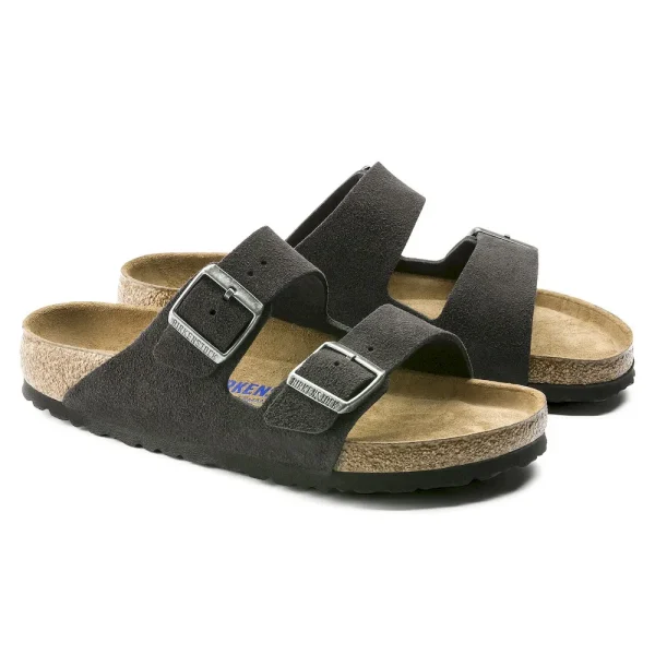 Arizona Soft Footbed Suede Leather Velvet Gray - Image 6