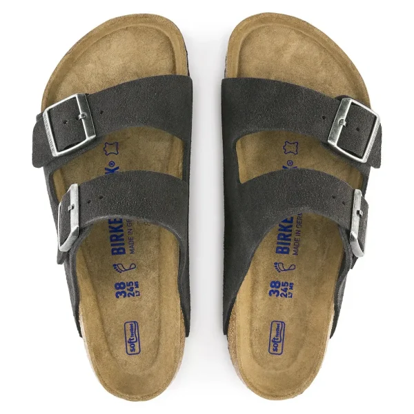 Arizona Soft Footbed Suede Leather Velvet Gray - Image 5