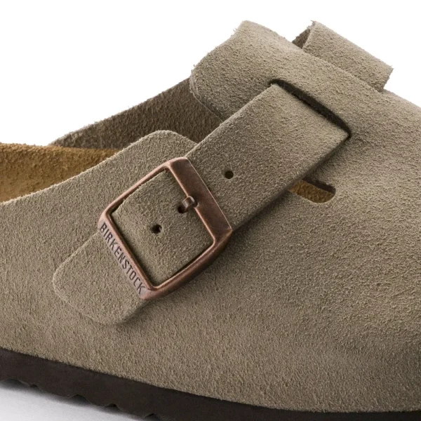 Boston Soft Footbed Suede Leather Taupe - Image 8