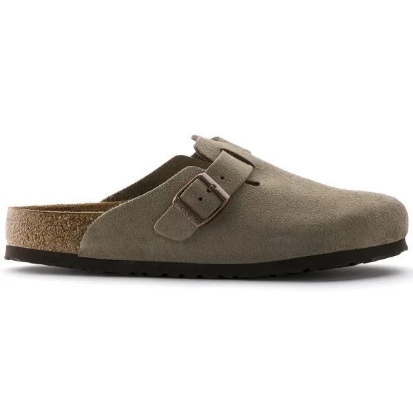 Boston Soft Footbed Suede Leather Taupe - Image 7