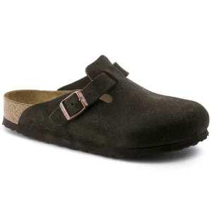 Boston Soft Footbed Suede Leather Mocha