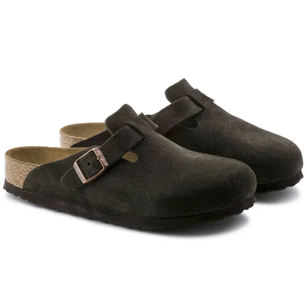 Boston Soft Footbed Suede Leather Mocha - Image 7