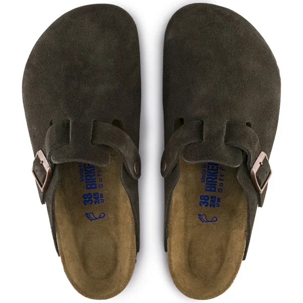 Boston Soft Footbed Suede Leather Mocha - Image 6