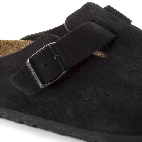 Boston Soft Footbed Suede Leather Black - Image 8