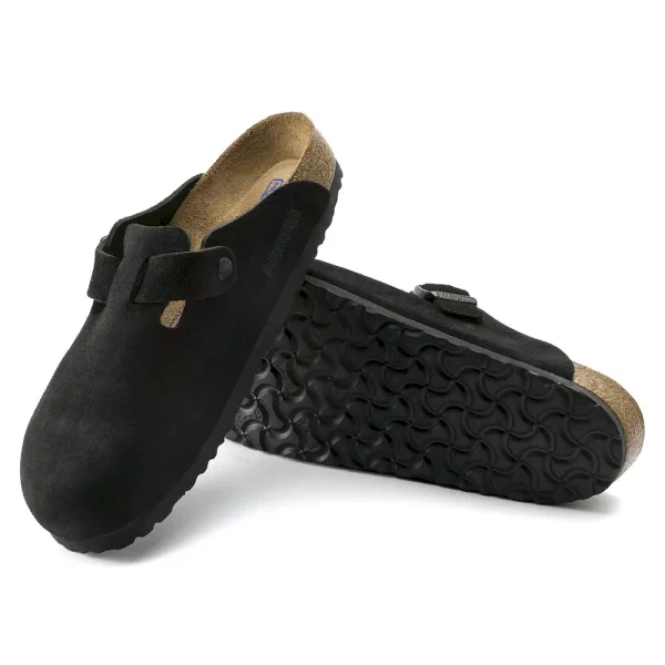 Boston Soft Footbed Suede Leather Black - Image 4