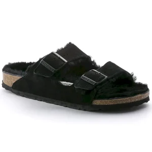 Arizona Shearling Suede Leather Black