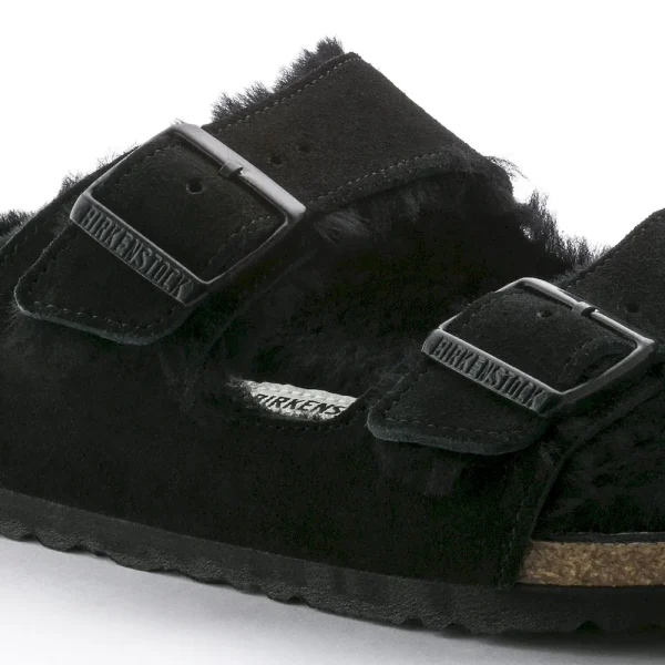 Arizona Shearling Suede Leather Black - Image 8