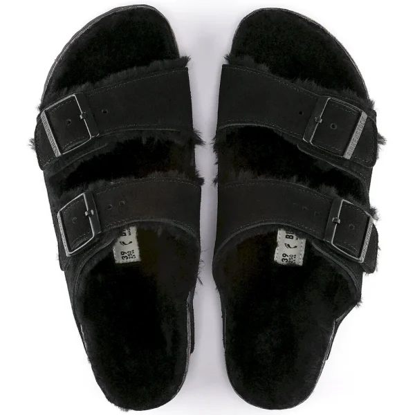 Arizona Shearling Suede Leather Black - Image 5